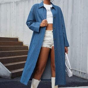 🔥SHEIN LONG DENIM COAT🔥
